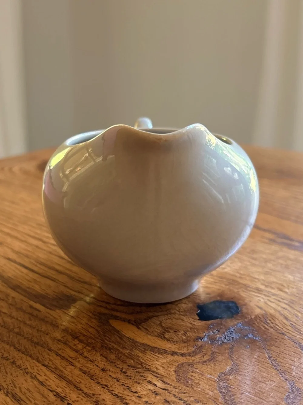 Vintage Dove Gray Ballerina Universal Potteries Creamer with Handle
